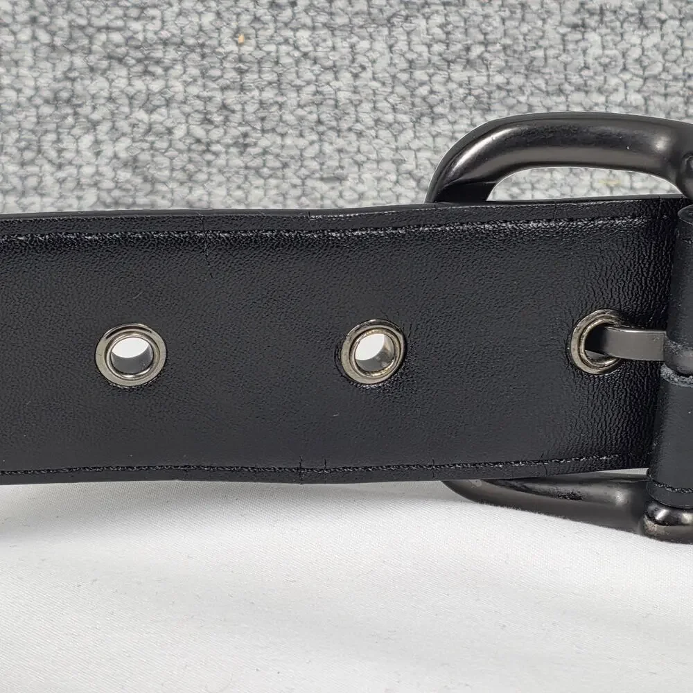 BOTTEGA VENETA INTRECCIATO LEATHER BELT – 100 CM / 40 IN – BLACK – MADE IN ITALY